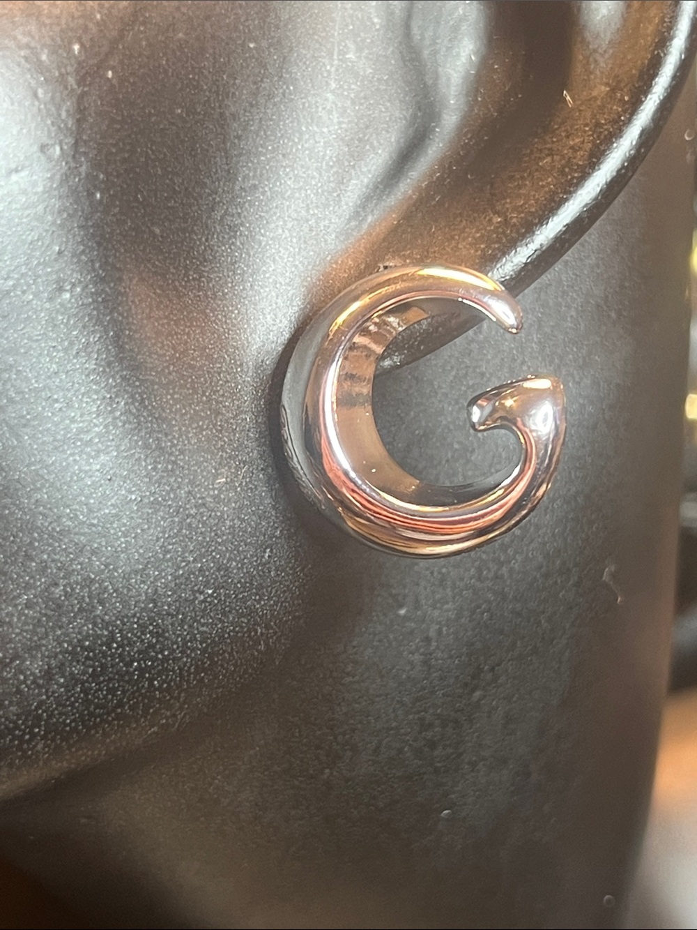 Silver 'G' Hoop Earrings - Women Accessories